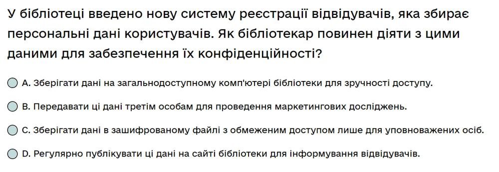 У бібліотеці введено нову систему реєстрації відвідувачів, яка збирає персональні дані...