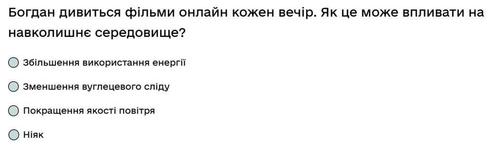 Богдан дивиться фільми онлайн кожен вечір. Як це може впливати на навколишнє середовище?
