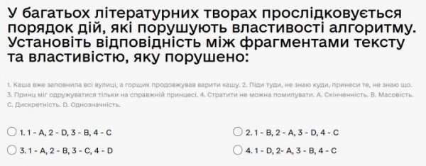 У багатьох літературних творах прослідковується порядок дій, які порушують властивості алгоритму...